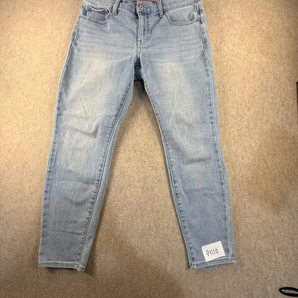 Lucky Brand Ava Mid Rise Skinny Light Wash Denim Jeans Size 12/31 A